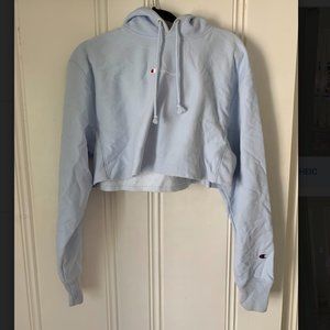 Light Blue Cropped UO Champion Hoodie